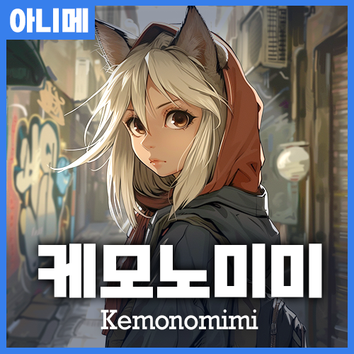 미드저니에서 케모노미미 Kemonomimi anime 수인화