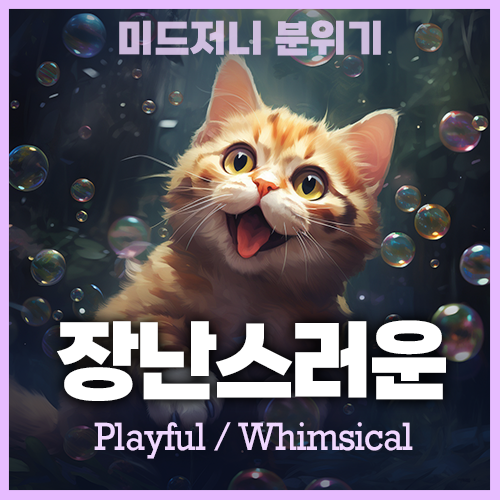 미드저니 장난스러운 분위기 Playful Whimsical