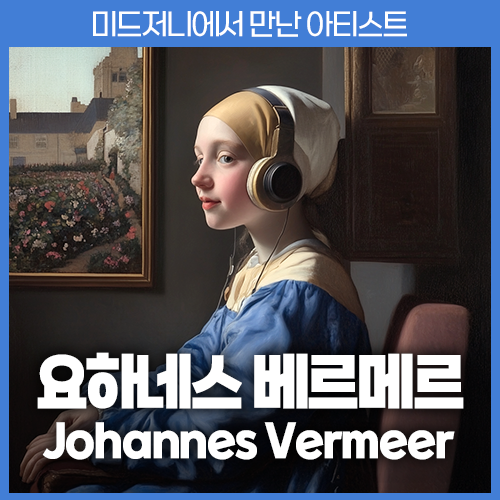 미드저니 요하네스 베르메르 Johannes Vermeer